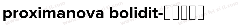 proximanova bolidit字体转换
